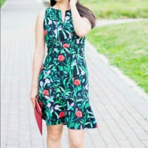 New Kate Spade Jardin Tile Tropical Floral Bird